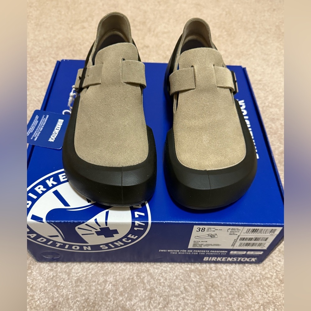 NWT Birkenstock Reykjavik women’s shoes. Size 38 EU.